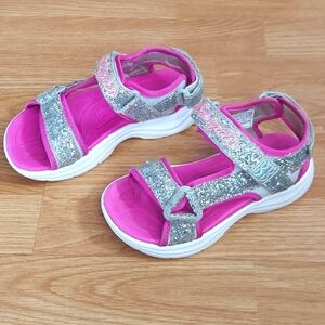 Skechers Light Up S-Lights Glitter Sandals